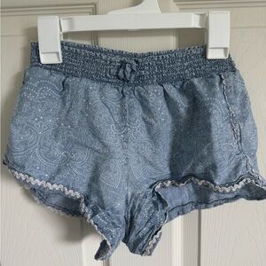 Girls POLO Ralph Lauren Chic Blue Paisley Shorts